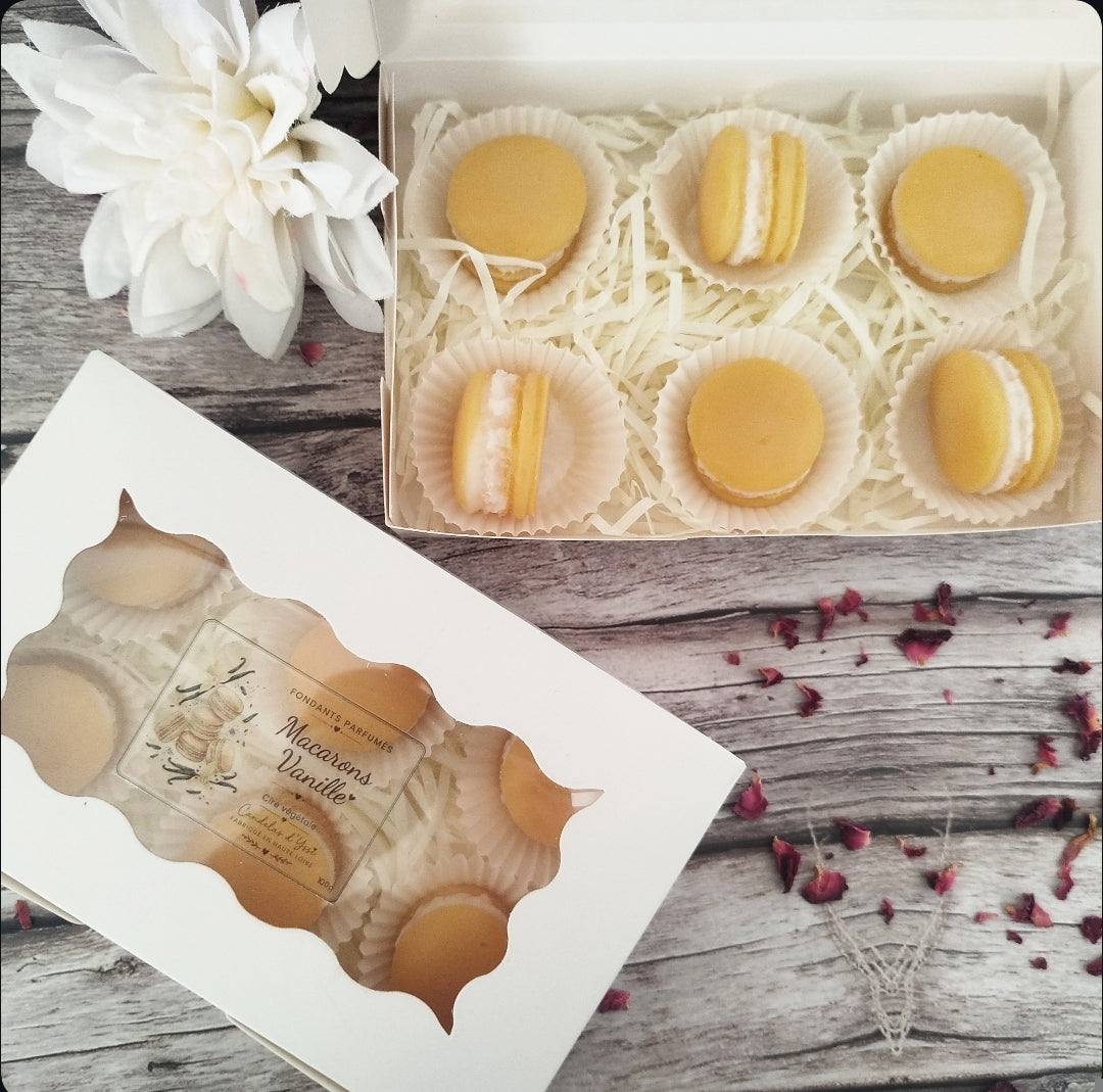 Box fondants macarons