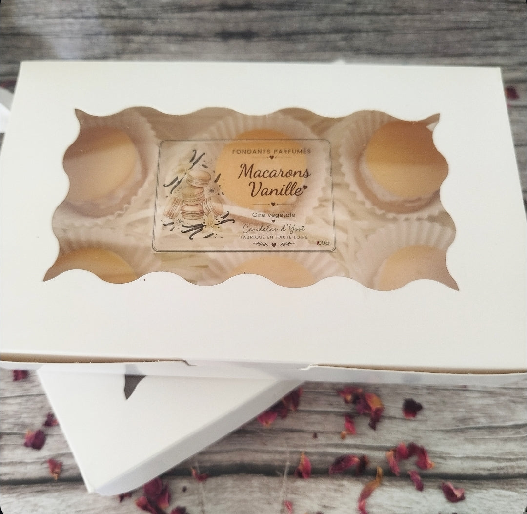 Box fondants macarons