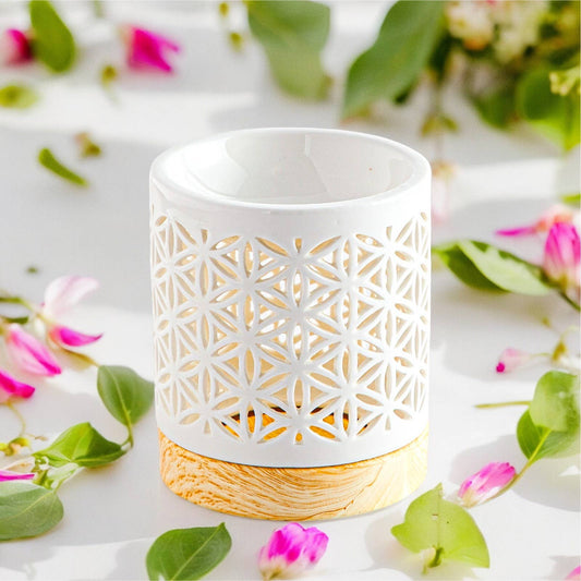Brûle Parfum fleur de vie Flower – Brûleur en céramique Zen'Arôme