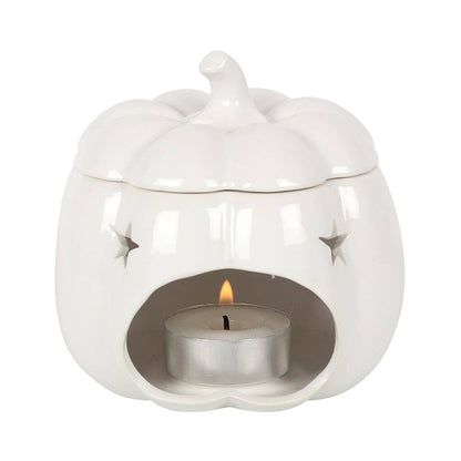 Brûleur d’huile citrouille blanche d’automne et d’Halloween Something Different Wholesale