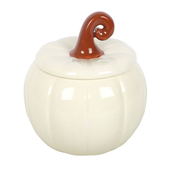 Brûle-parfum automnal citrouille blanche bouclée Something Different Wholesale