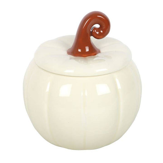 Brûle-parfum automnal citrouille blanche bouclée Something Different Wholesale