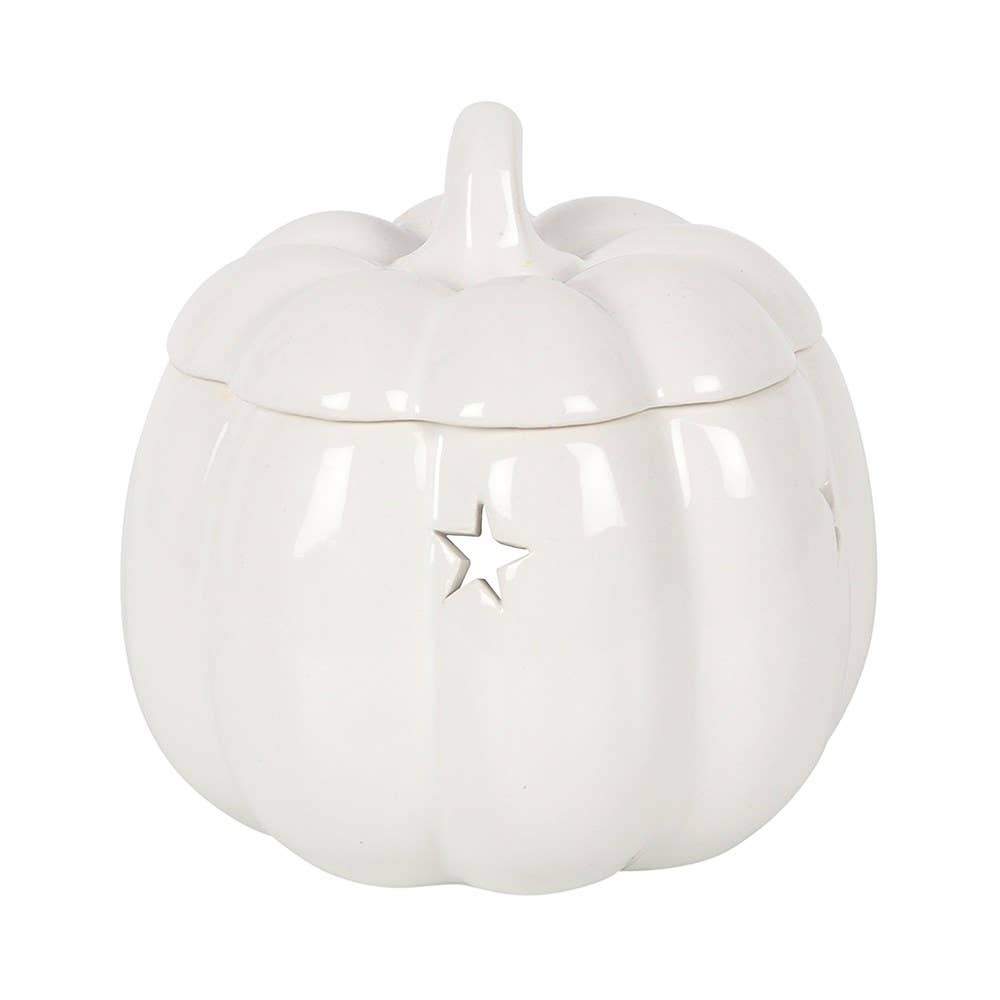 Brûleur d’huile citrouille blanche d’automne et d’Halloween Something Different Wholesale