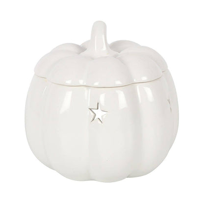 Brûleur d’huile citrouille blanche d’automne et d’Halloween Something Different Wholesale
