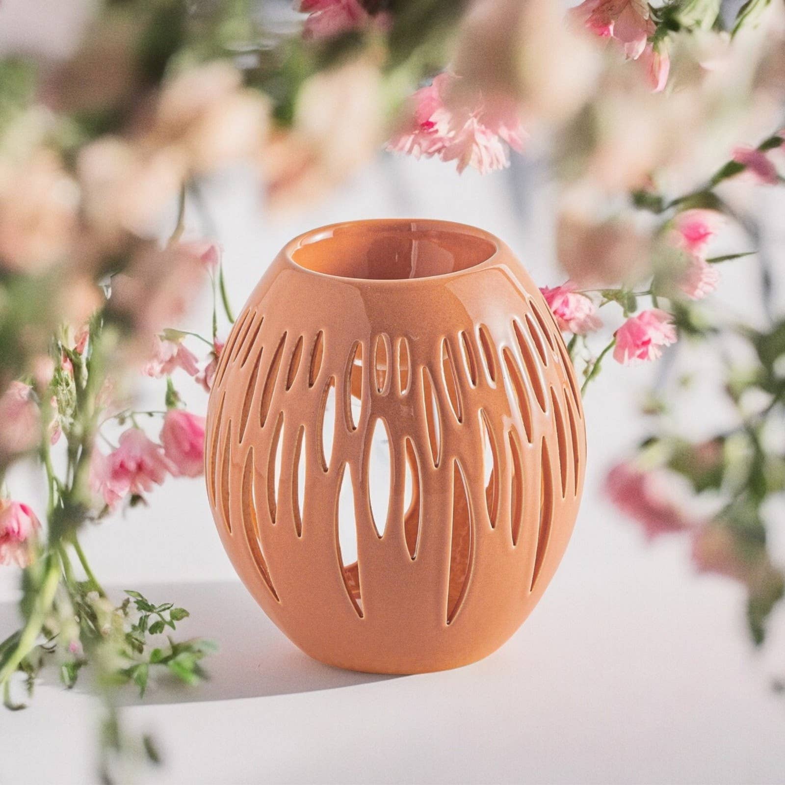 Brûle Parfum pour Fondants cire parfumée Céramy Ovali Terra Zen'Arôme