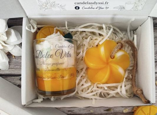 Coffret personnalisable - Limoncello Candelas d'Yssi
