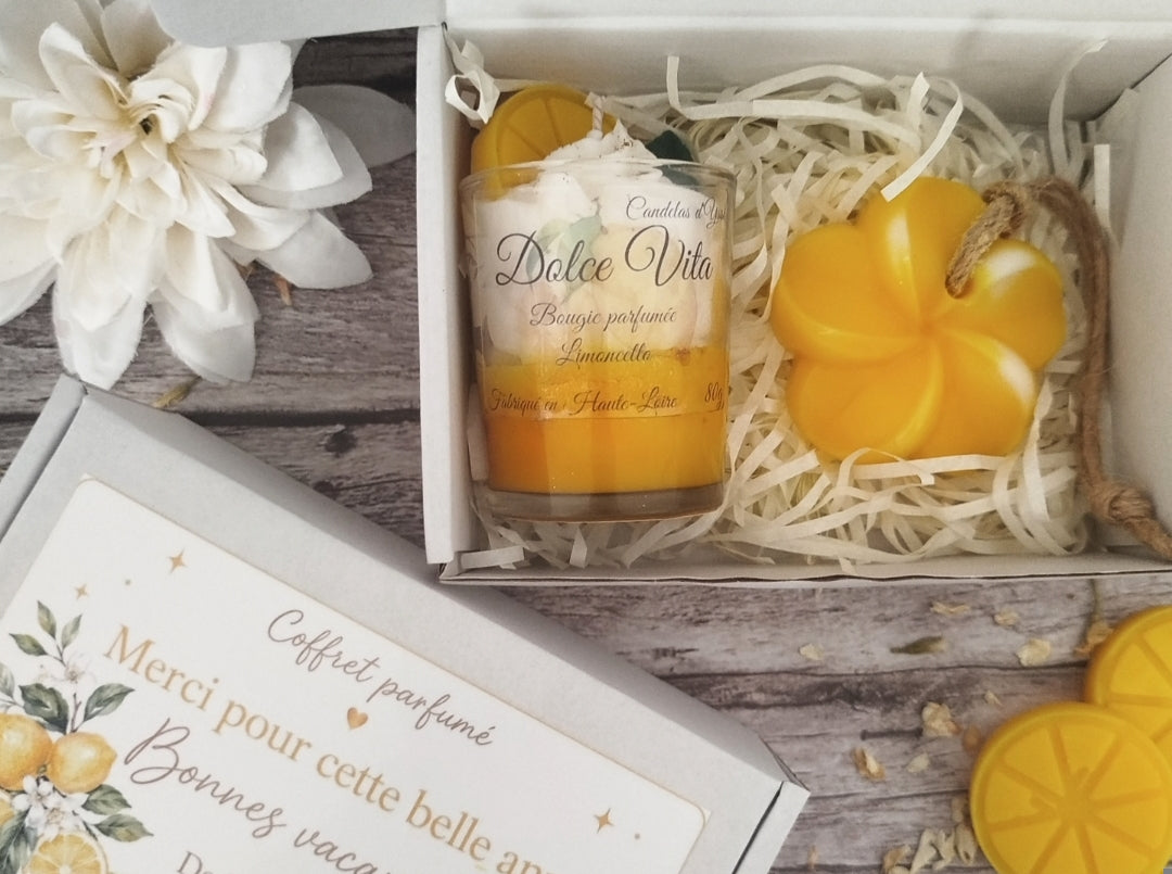 Coffret personnalisable - Limoncello Candelas d'Yssi