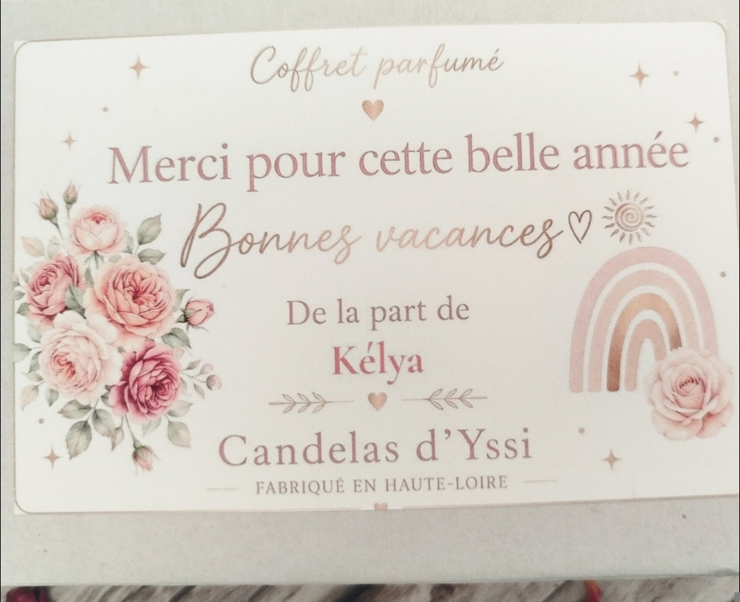 Coffret personnalisable - Rose Candelas d'Yssi